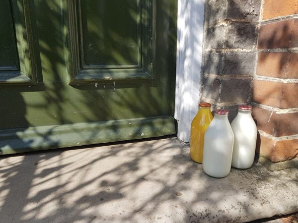 reduce plastic waste at home by getting milk delivered
